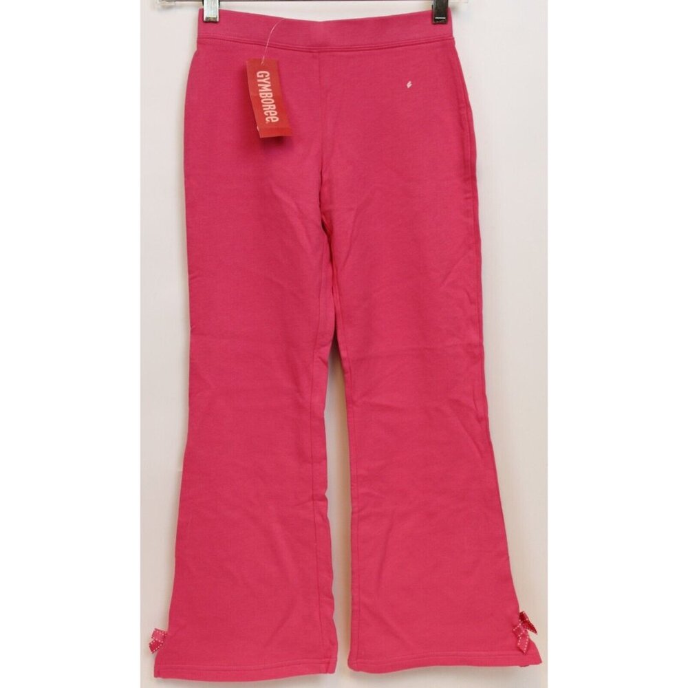 NEW 2007 Gymboree Tres Chic Yoga Pants sz 6 Leggings Hot Pink Bows